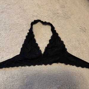 Free People Black Lace Bandeau